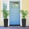 Wicker Planter Set of 2 with Self-Watering System and Weather-Resistant PP Material